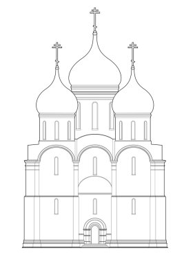 Russian church clipart