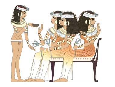 Ancient egypt woman clipart