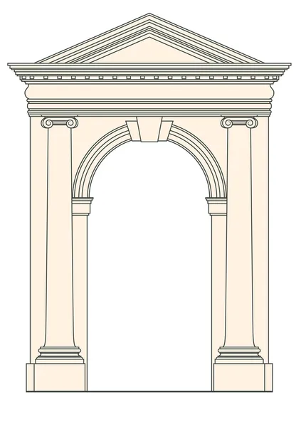 Architectural element vector — Stock Vector