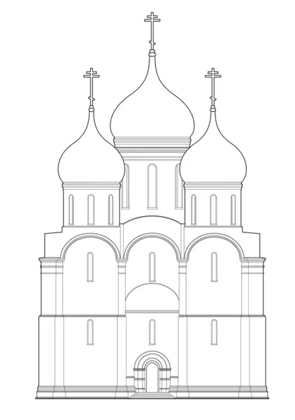 Rosyjski kościół — Wektor stockowy