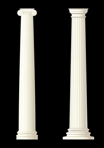 Набор векторной классической колонны — стоковый вектор