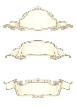 Set of banners clipart