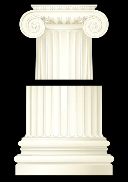 Columna iónica clásica — Archivo Imágenes Vectoriales
