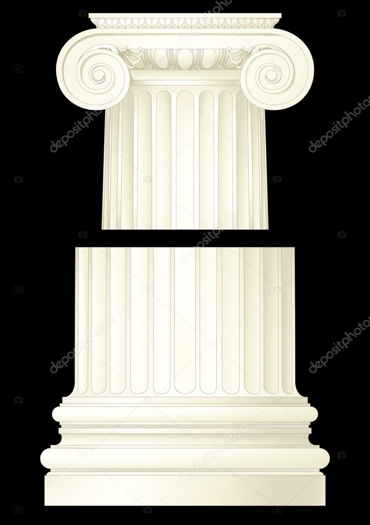Classic ionic column