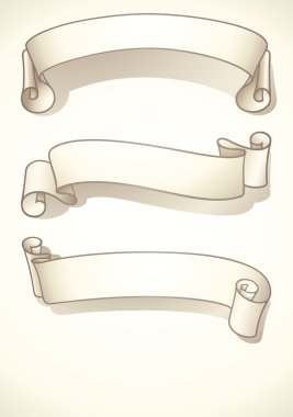 Set of ribbon banners clipart