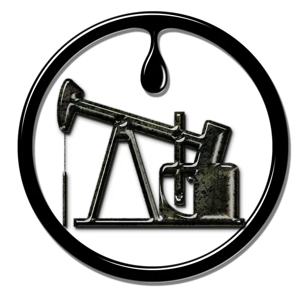 Pompa per pozzi petroliferi . — Foto Stock