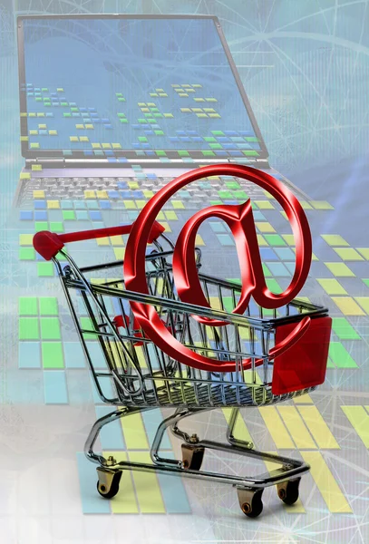 stock image E-Commerce Shopping Cart.