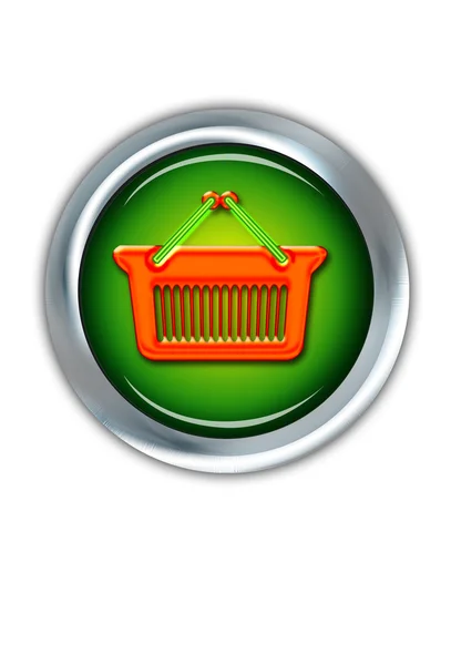 E-Commerce Shopping Button. — Stock Photo, Image