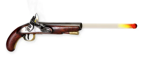 Pistola Flintlock — Fotografia de Stock