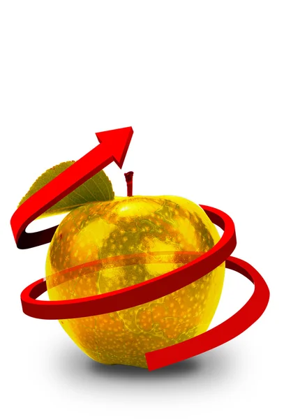 Manzana dorada. —  Fotos de Stock