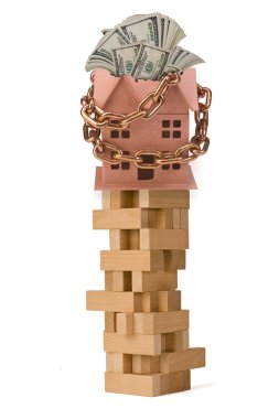 Home Investment Chained up. clipart