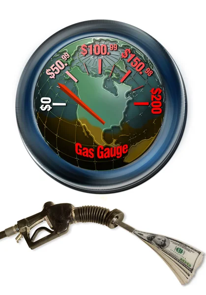 Höga kostnader för bensin. — Stockfoto