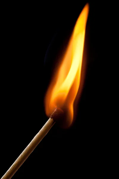 Burning match — Stockfoto
