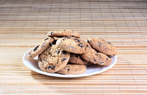 Some cookies on the plate — Stock Photo, Image