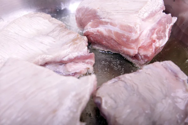 stock image Ribs fried in oil