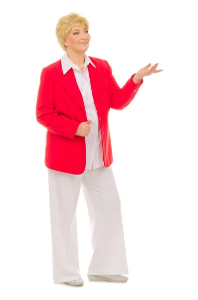 Happy smiling senior woman — Stock Photo, Image