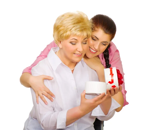 Senior woman with her dauhter — Stock Photo, Image
