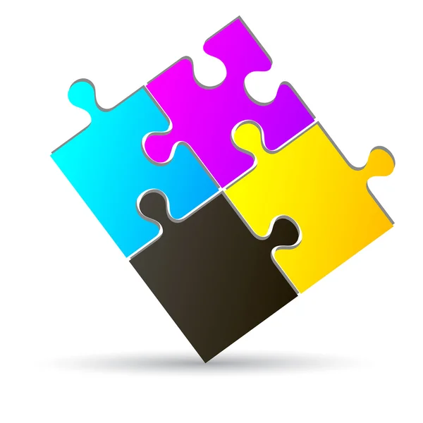 Colorful shiny puzzle vector illustration Stock Vector Image by ...