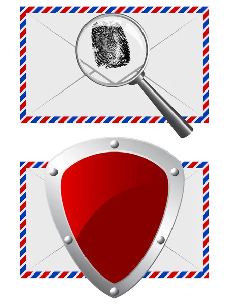 Protection du courrier — Image vectorielle