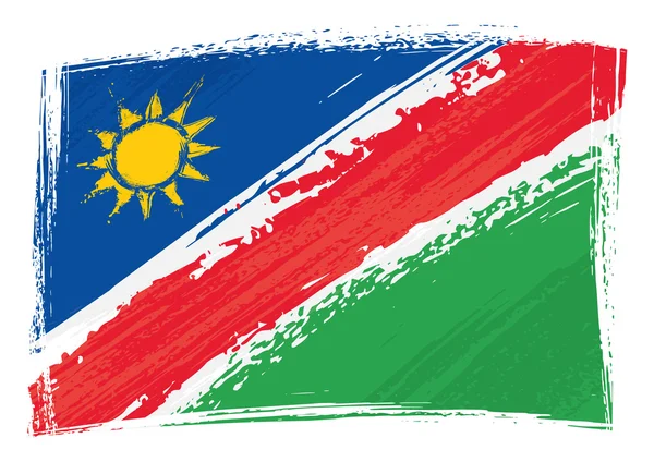 Grunge vlajka Namibie — Stockový vektor