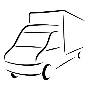 Road transport symbol clipart