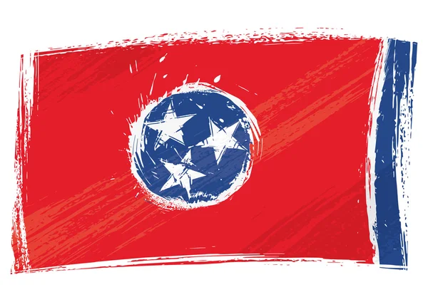 Bandeira do Grunge Tennessee — Vetor de Stock