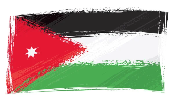 Grunge 约旦国旗 — 图库矢量图片