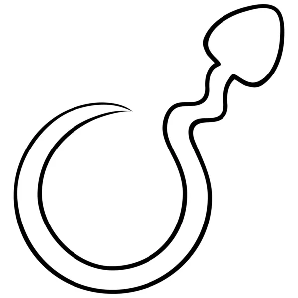 Spermie symbol — Stockový vektor