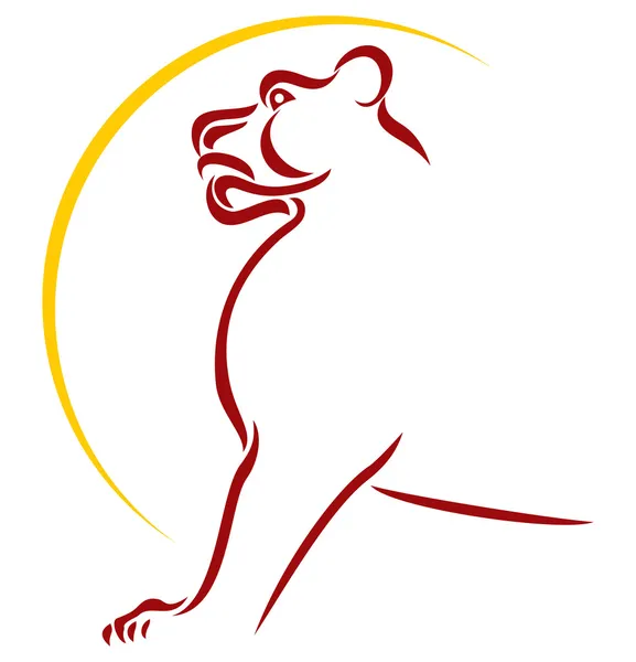 Символ льва — стоковый вектор