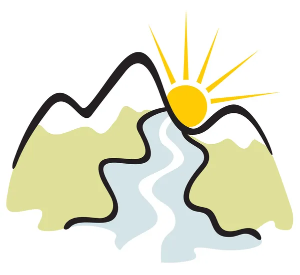 Símbolo de montaña — Archivo Imágenes Vectoriales
