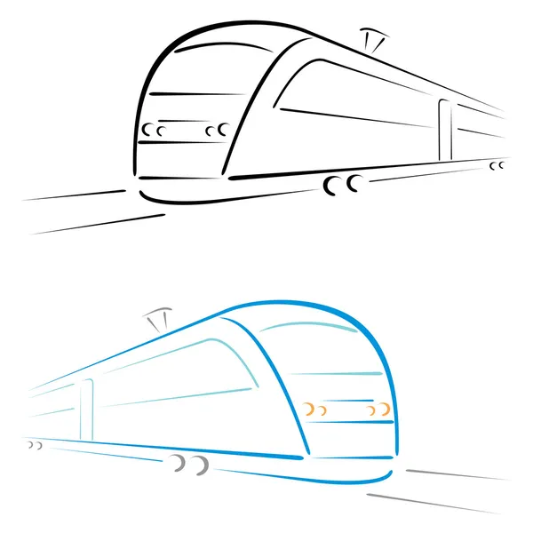 Symbole du train — Image vectorielle