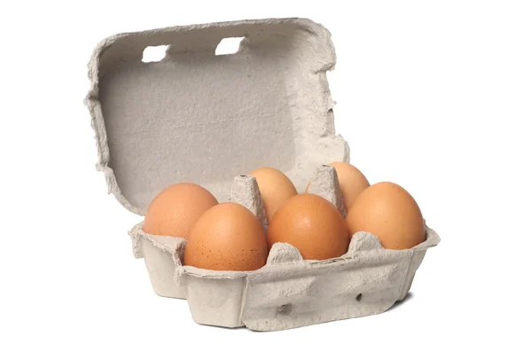 Eggs on White — Stock Photo, Image