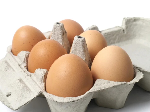 Jaja na biały — Zdjęcie stockowe