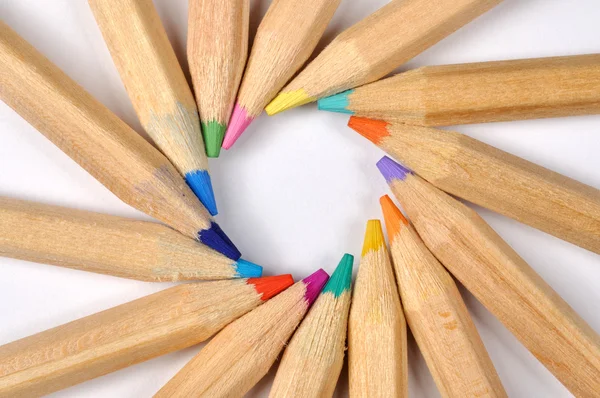 Renkli kalemler makro — Stok fotoğraf