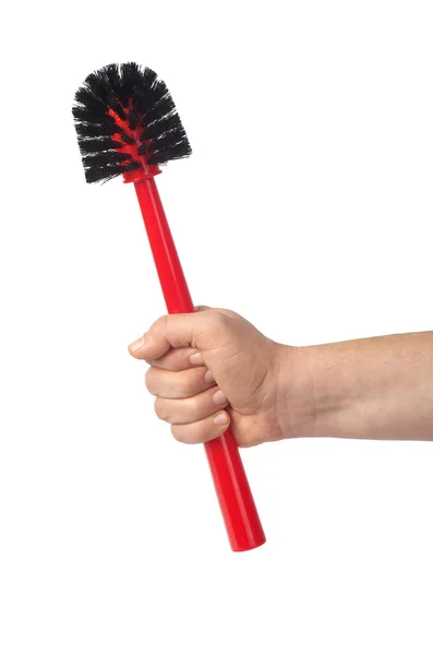 Hand with Toilet Brush — Stock Photo, Image