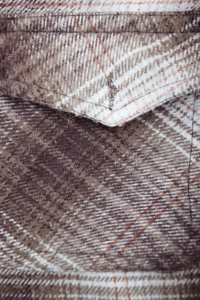 Pocket of woolen shirt — Stock Photo, Image