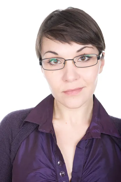 안경을 쓴 여자 — 스톡 사진