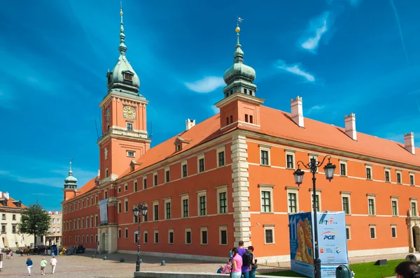 皇家城堡在波兰的首都华沙 — 图库照片