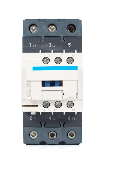 白い背景で隔離の接触器 — ストック写真