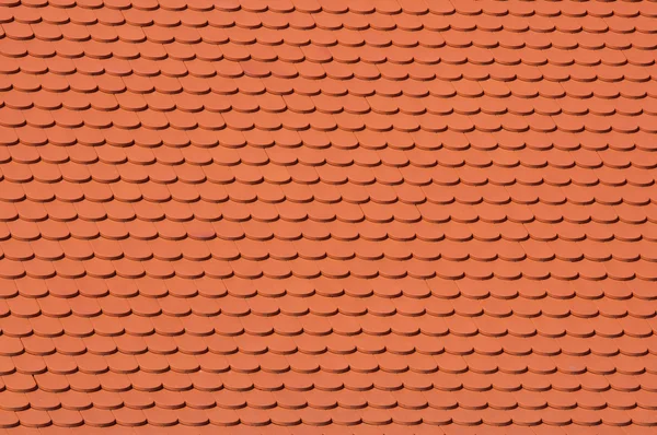 Argila vermelha telha do telhado fundo — Fotografia de Stock