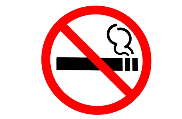 禁止吸烟标志 — 图库照片