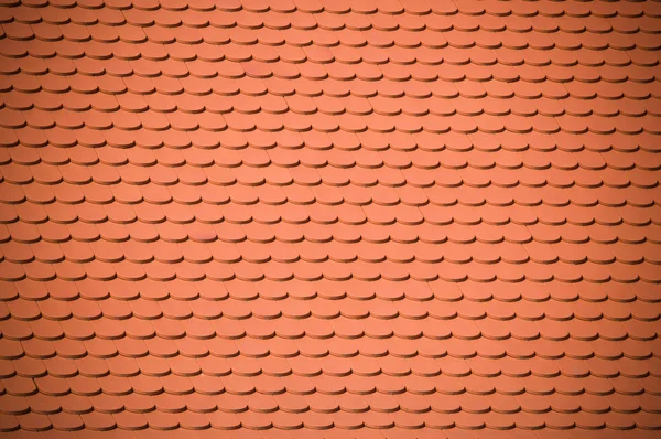 Red clay roof tile background — Stock Photo, Image