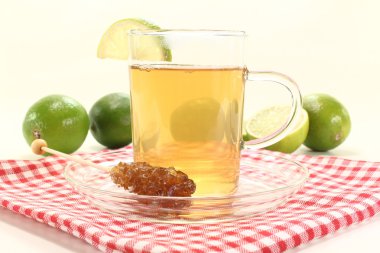Hot lemon tea clipart