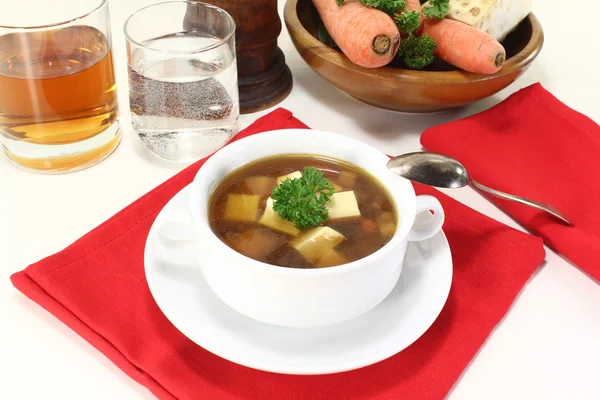 Fresh Beef consomme — Stock Photo, Image