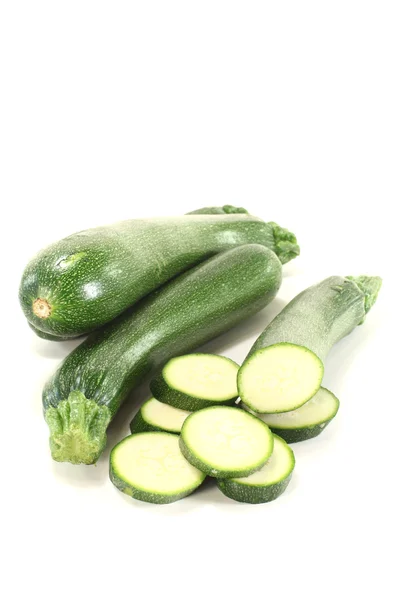 Green sliced zucchini — Stock Photo, Image