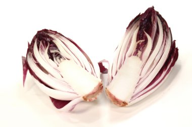 Red chicory halves clipart