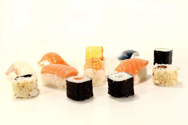 Fresh raw Japanese Sushi — Stock Photo, Image