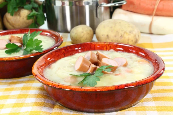 Cream of potato soup — Stock Photo, Image