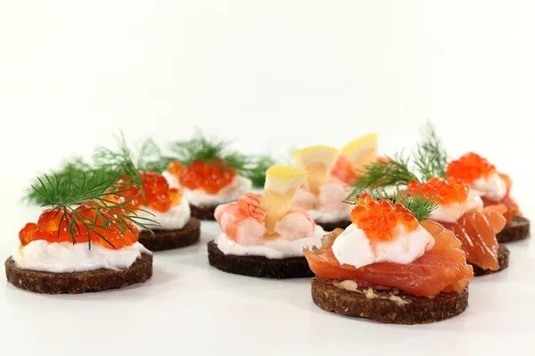 Canapés — Fotografia de Stock