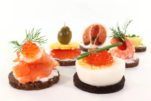 Canapés — Fotografia de Stock